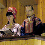 Sami national day ceremony in Inari church.jpg